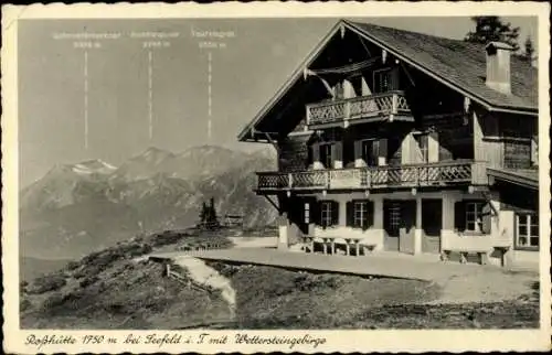 Ak Seefeld in Tirol, Roßhütte, Wettersteingebirge