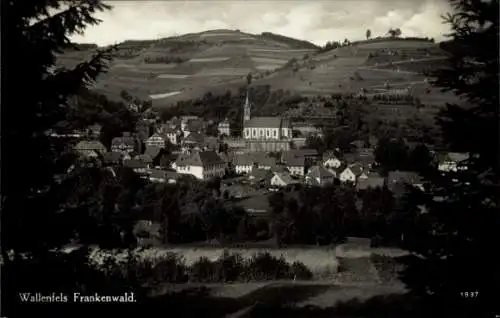 Ak Wallenfels in Oberfranken, Gesamtansicht, Frankenwald