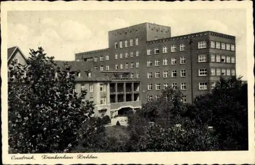 Ak Osnabrück in Niedersachsen, Krankenhaus-Hochbau