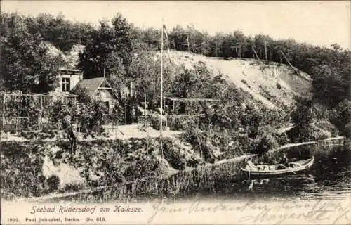 Ak Rüdersdorf bei Berlin, Seebad am Kalksee