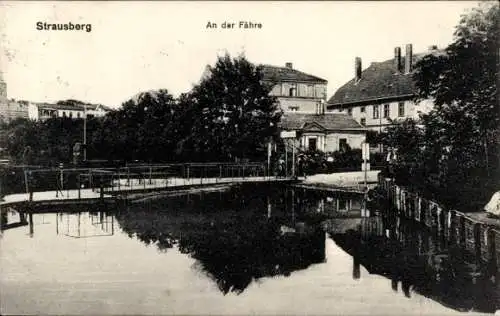 Ak Strausberg in der Mark, An der Fähre, Anlegestelle