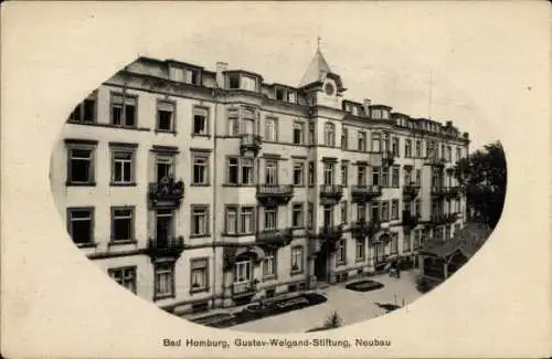 Ak Bad Homburg, Teilansicht von Neubau Gustav Weigand Stiftung