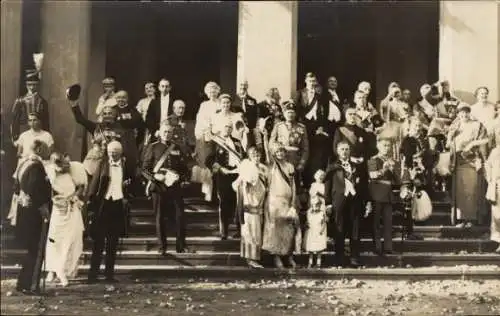 Foto Ak Anna Monika Pia von Sachsen, Josef Franz von Österreich, Trauung