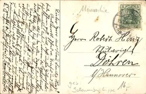 Ak Fürst Friedrich und Fürstin Bathildis zu Waldeck und Pyrmont, Gedicht Fürstentum Waldeck