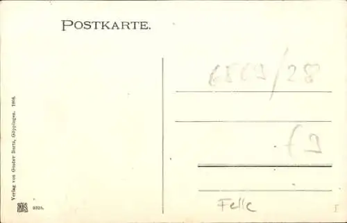 Künstler Ak Felle, Eugen, Hohenstaufen Göppingen in Württemberg, Gesamtansicht