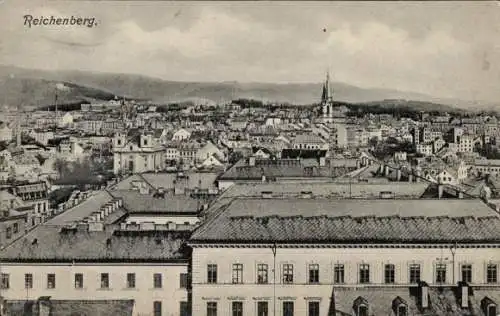 Ak Liberec Reichenberg in Böhmen, Gesamtansicht