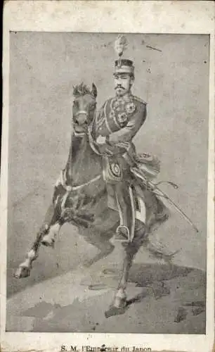 Künstler Ak Kaiser Mutsuhito, Adel Japan