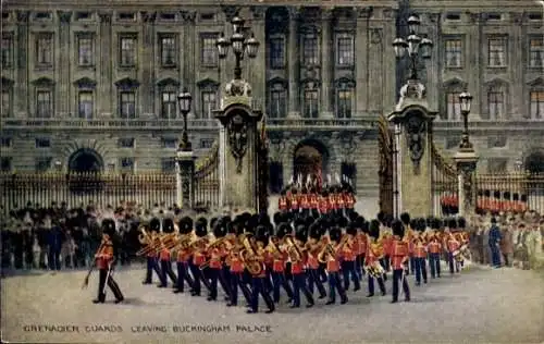 Ak London, Grenadier Guards leaving Buckingham Palace