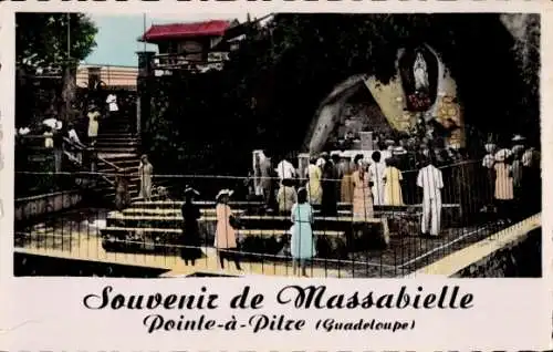 Ak Pointe à Pitre Guadeloupe, Erinnerung an Massabielle