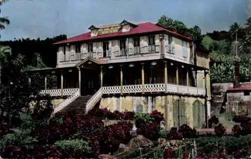 Ak Gourbeyre Guadeloupe, Hotel de Dole les Bains