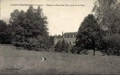 Ak Saint Aubin Châteauneuf Yonne, Schloss