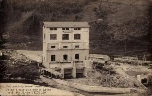 Ak Saint Paul de Vézelin Maine et Loire, Elektrofabrik