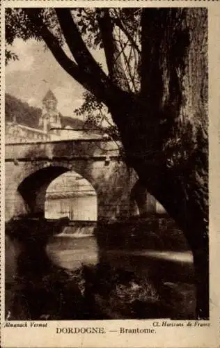 Ak Brantôme Dordogne, Pont