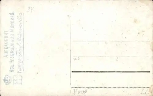 Ak München, Urkunde aus dem Hofbräuhaus