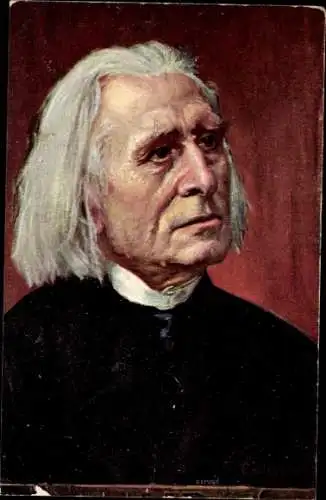 Künstler Ak Eichhorn, Komponist Franz Liszt, Liszt Ferencz, Portrait