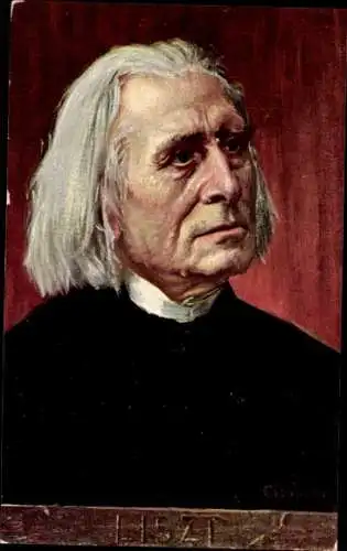 Künstler Ak Eichhorn, Komponist Franz Liszt, Liszt Ferencz, Portrait