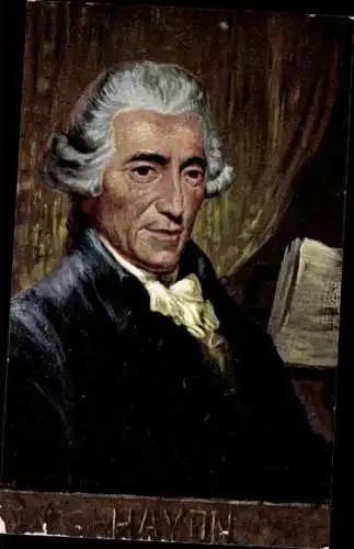 Künstler Ak Eichhorn, Joseph Haydn, Österreichischer Komponist, Wiener Klassik, Portrait