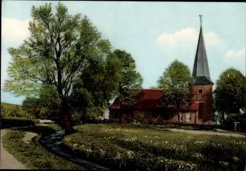 Ak Hamburg Wandsbek Rahlstedt, evangelische Felssteinkirche