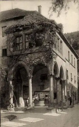 Ak Heidelberg am Neckar, Brunnenhalle am Soldatenbau