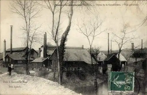 Ak Souge-le-Gannelon Sarthe, Gaudiniere-Fabrik