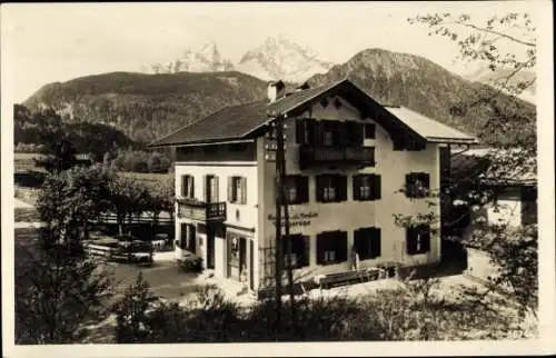 Ak Königsee Königssee Oberbayern, Gasthaus zur schönen Aussicht