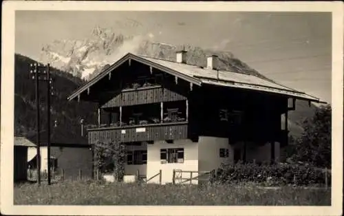 Foto Ak Schönau am Königssee Oberbayern, Landhaus Alpenveilchen