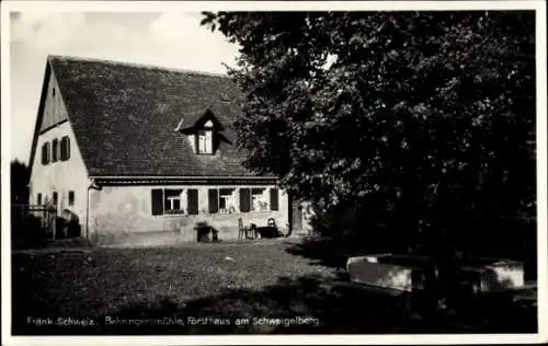 Ak Behringersmühle Gößweinstein in Oberfranken, Forsthaus am Schweigelberg