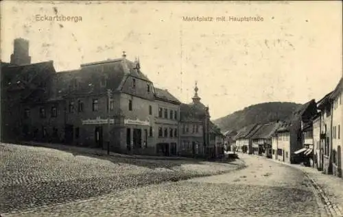 Ak Eckartsberga Burgenlandkreis, Marktplatz, Hauptstraße