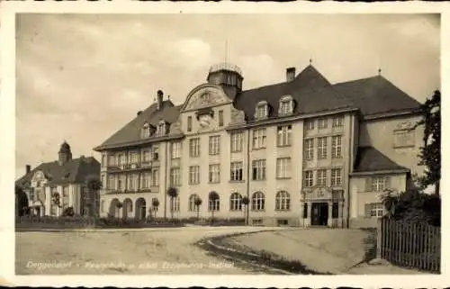 Ak Deggendorf im Bayerischen Wald Niederbayern, Realschule, städtisches Erziehungsinstitut