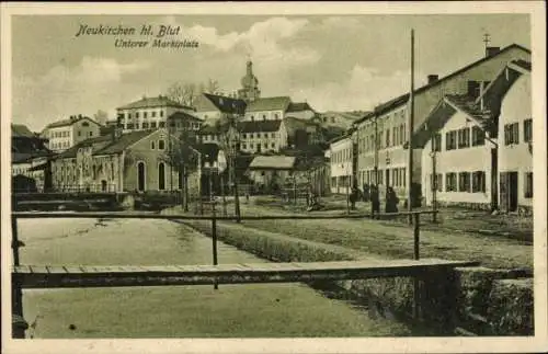 Ak Neukirchen beim Heiligen Blut, Unterer Marktplatz