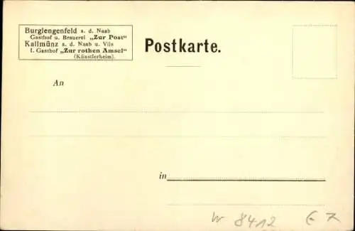 Ak Burglengenfeld an der Naab Oberpfalz, Teilansicht