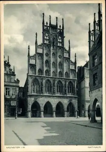 Ak Münster in Westfalen, Rathaus