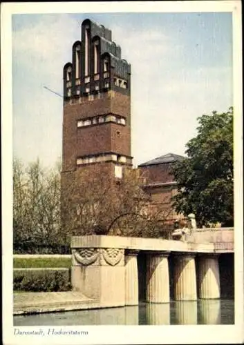 Ak Darmstadt in Hessen, Hochzeitsturm