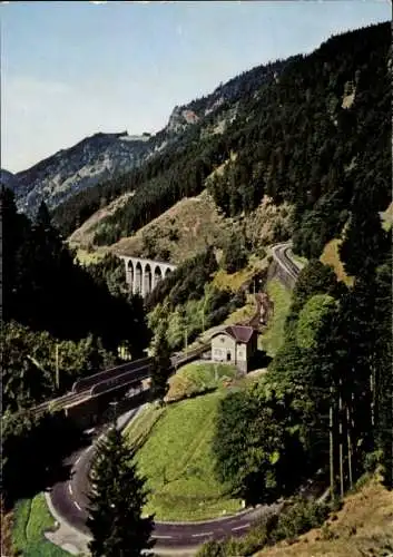 Ak Breitnau im Schwarzwald, Höllental, Höllsteig, Hofgut Sternen, Ravenna Viadukt, Ravenna-Brücke