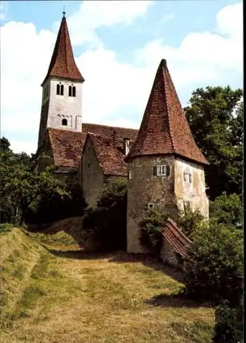 Ak Greding Mittelfranken, Teilansicht, Fränkischer Jura