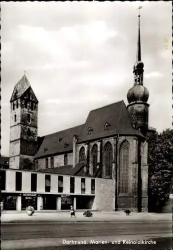 Ak Dortmund im Ruhrgebiet, Marien- und Reinoldikirche