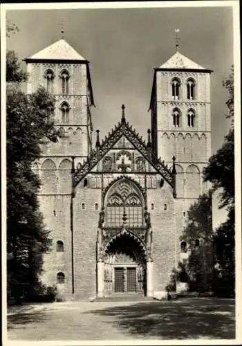 Ak Münster in Westfalen, Dom, Westfront