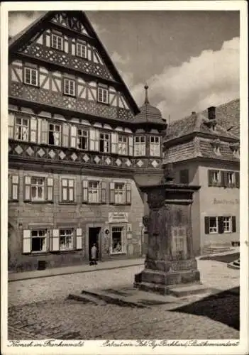 Ak Kronach in Oberfranken, erbaut von Beckhard, Stadtkommandant, Denkmal, Gebäude