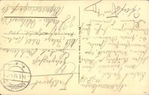 Ak Assmannshausen Rüdesheim am Rhein, Rudolf Hermanns, Die Krone im Rhein