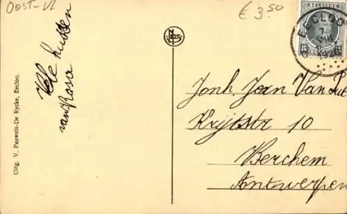 Ak Eecloo Eeklo Ostflandern, Statiestraat