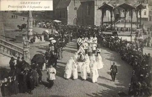 Ak Geraardsbergen Grammont Ostflandern, Procession du 8 Septembre 1906