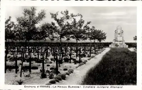 Ak Arras Pas de Calais, Cimetiere militaire Allemand, Deutscher Soldatenfriedhof