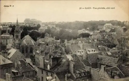 Ak Caen Calvados, Panorama, cote nord