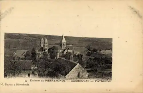 Ak Morienval Oise, Panorama