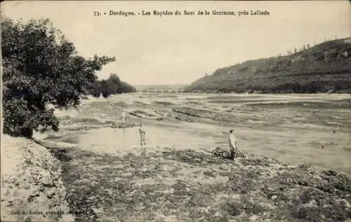 Ak Dordogne, Les Rapides du Saut de la Gratusse, pres Lalinde