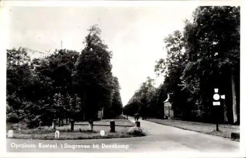 Ak Denekamp Overijssel Niederlande, Oprijlaan Kasteel 't Singraven