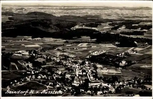 Ak Haindorf Świeradów Zdrój Bad Flinsberg Schlesien, Blick vom Nusstein