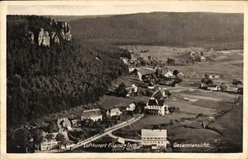 Ak Ostrov u Tisé Eiland Region Aussig, Gesamtansicht