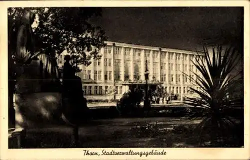 Foto Ak Toruń Thorn Westpreußen, Gebäude, Statuen