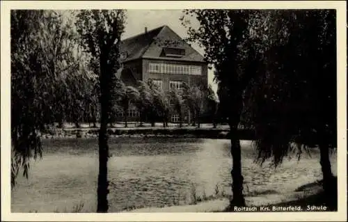 Ak Roitzsch Sandersdorf Brehna Sachsen Anhalt, Schule